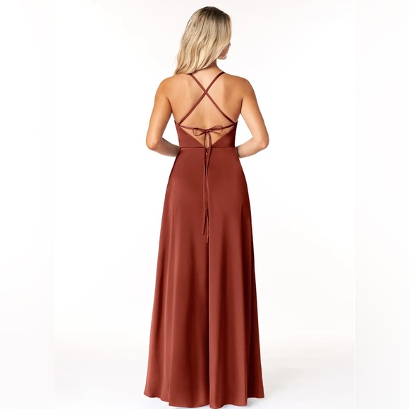 Azazie Madaleine A2 Terracotta - Picture 2 of 6